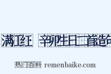 满江红·辛卯生日二首造句是什么意思的图片